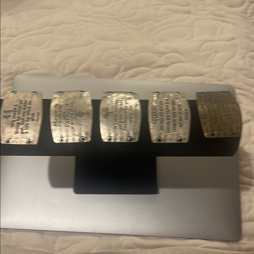 Silver and Black Decorative Plaque Set